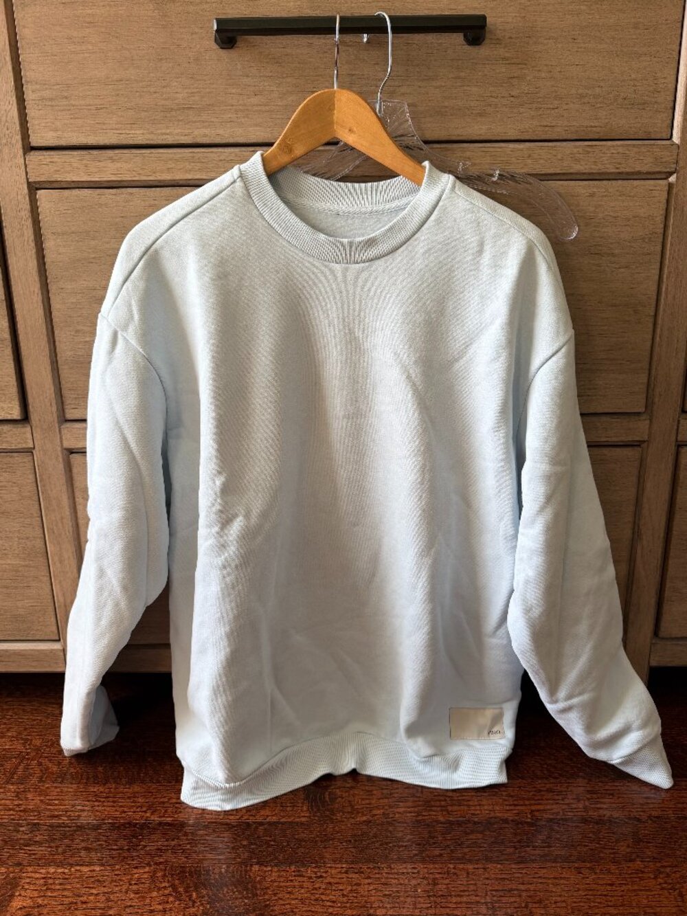 Vuori Heavyweight Oversized Crewneck Sweatshirt Light Blue S